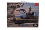 Конструктор блочный Аусини Военный корабль 862дет., коробка 22001