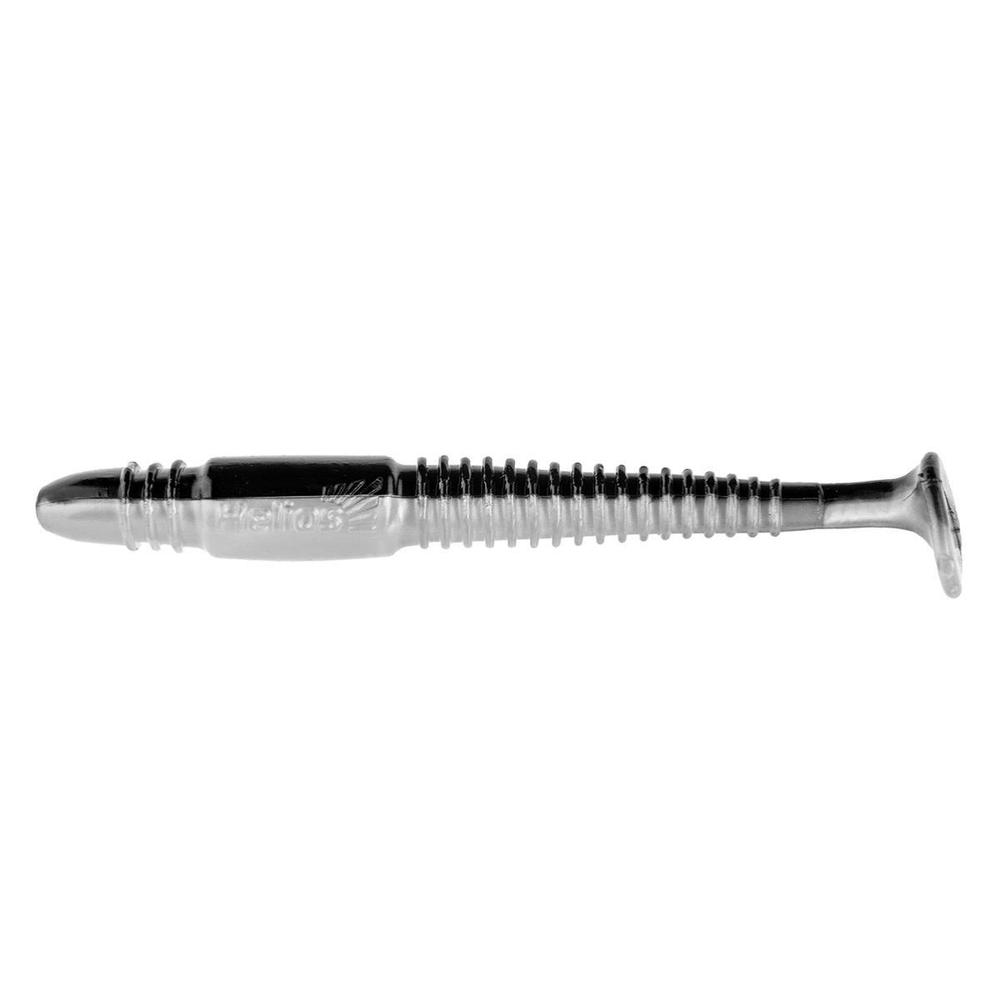 Виброхвост Minoga 3,75"/9.5 см Black & Pearl 5шт. (HS-17-028) Helios