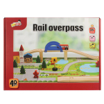 Развивающая игрушка Деревянная дорога 40 эл, коробка C-41887