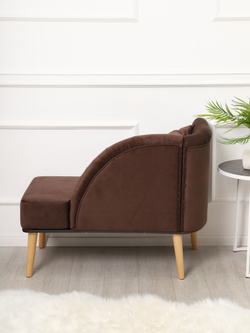 Кушетка Berger коричневый/натурал