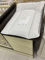 BAMBOLA Матрасик для пеленания Люкс Лама на сером (70*50 см)