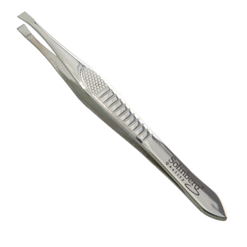 Solinberg Пинцет для бровей F171Bз ровный, ручная заточка