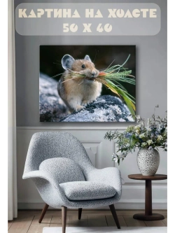 Картина на стену 40 X 50 Мышь