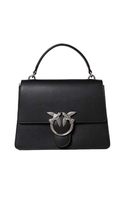 CLASSIC LOVE BAG ONE TOP HANDLE LIGHT SIMPLY – black-silver
