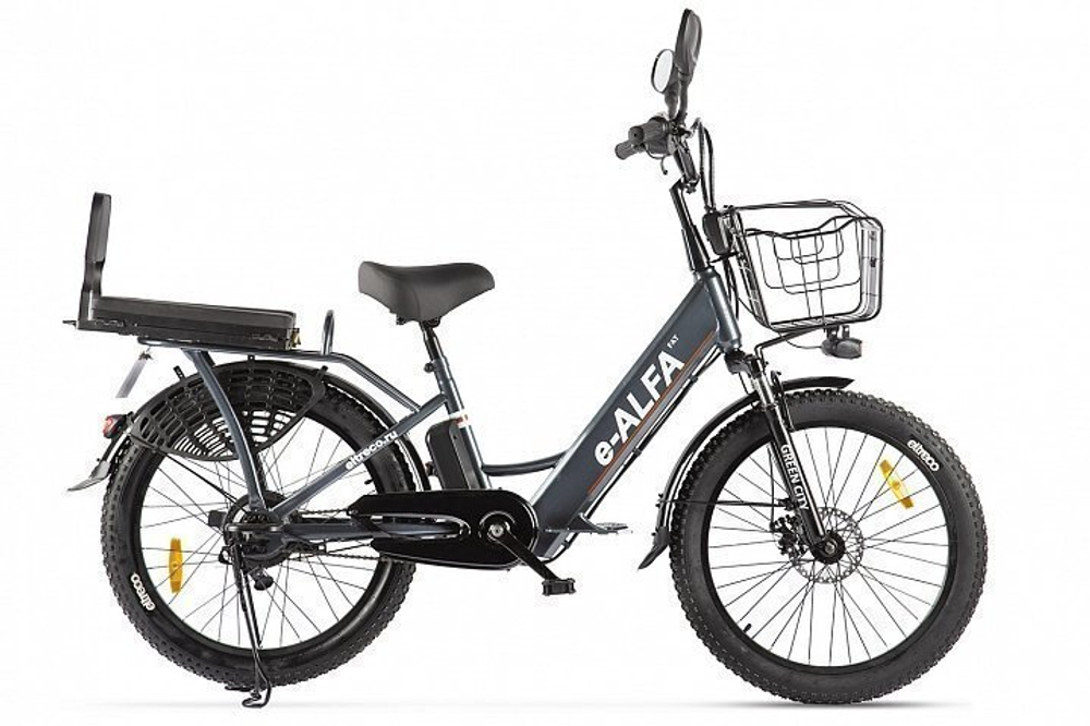 Велогибрид GREEN CITY e-ALFA Fat