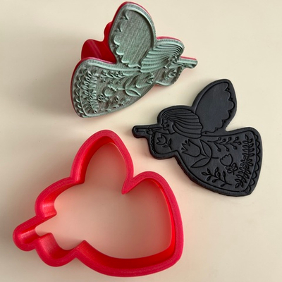 Штамп с вырубкой "Ангел №2"