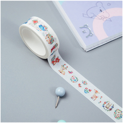 Клейкая лента декоративная "Cute toys", 1,5см*3м, MESHU
