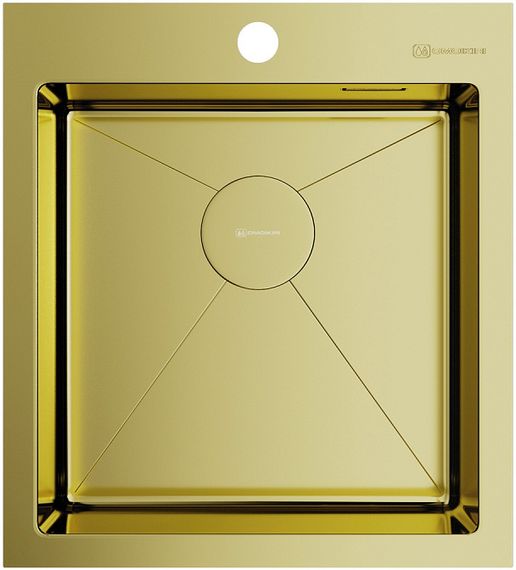 Мойка Akisame 46-LG нерж.сталь/светлое золото(арт.4973081)