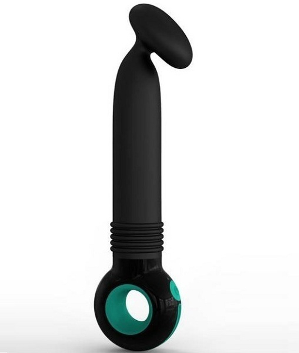 Черный вибратор O-zone с головкой-яйцом