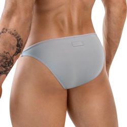 Мужские трусы брифы серые Clever Moda OOMPH BRIEF 186512