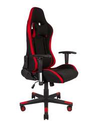 Кресло офисное  Lotus EVO  черно - красная ткань пластиковая крестовина