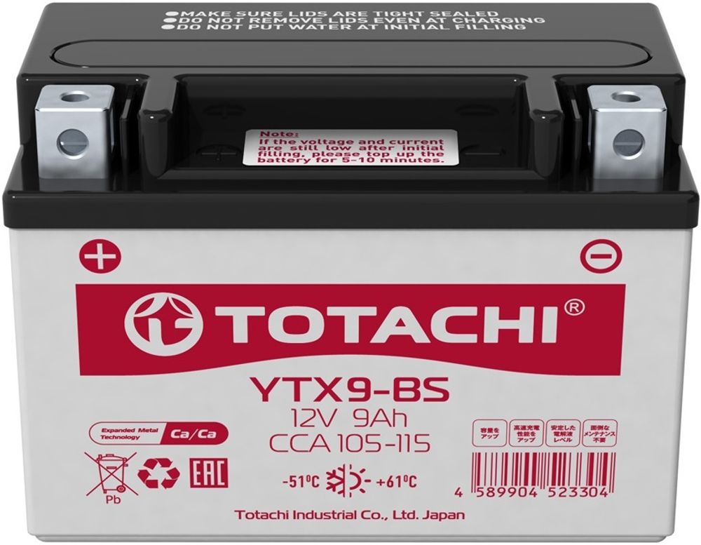 TOTACHI YTX9-BS аккумулятор