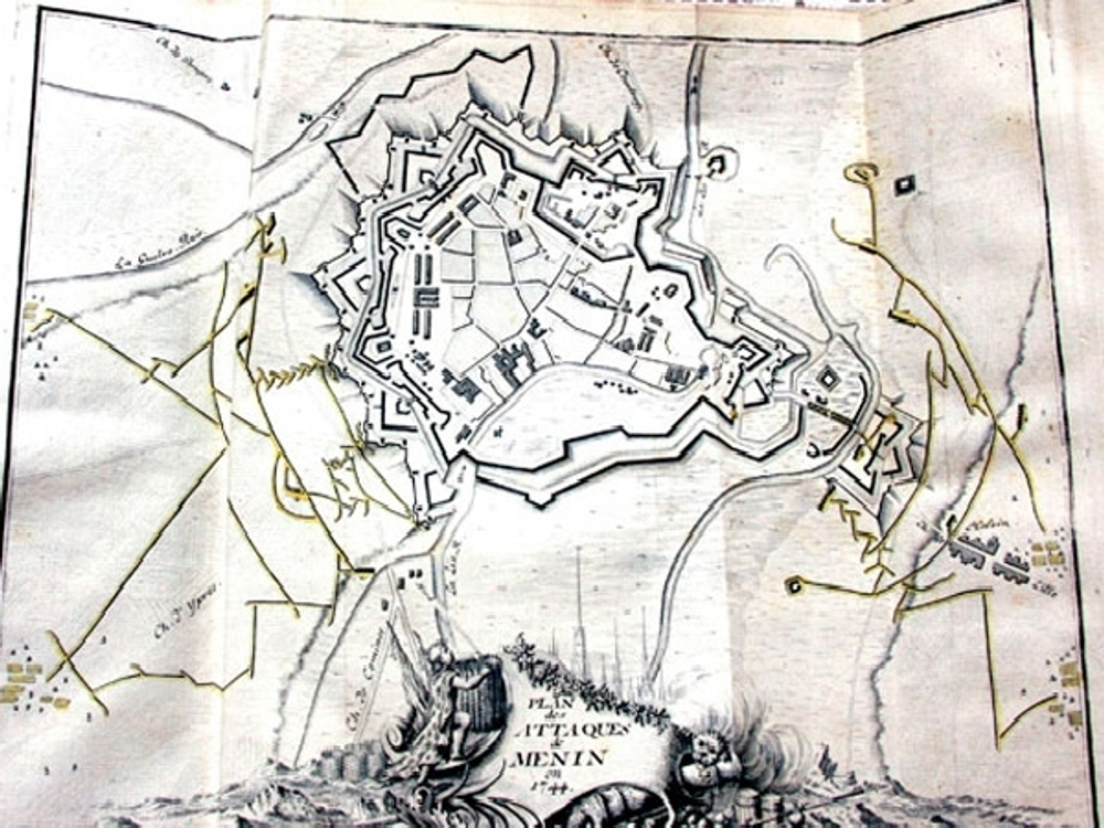 "Plans et journaux des sieges de la derniere Guerre de Flandres"  1750 г.