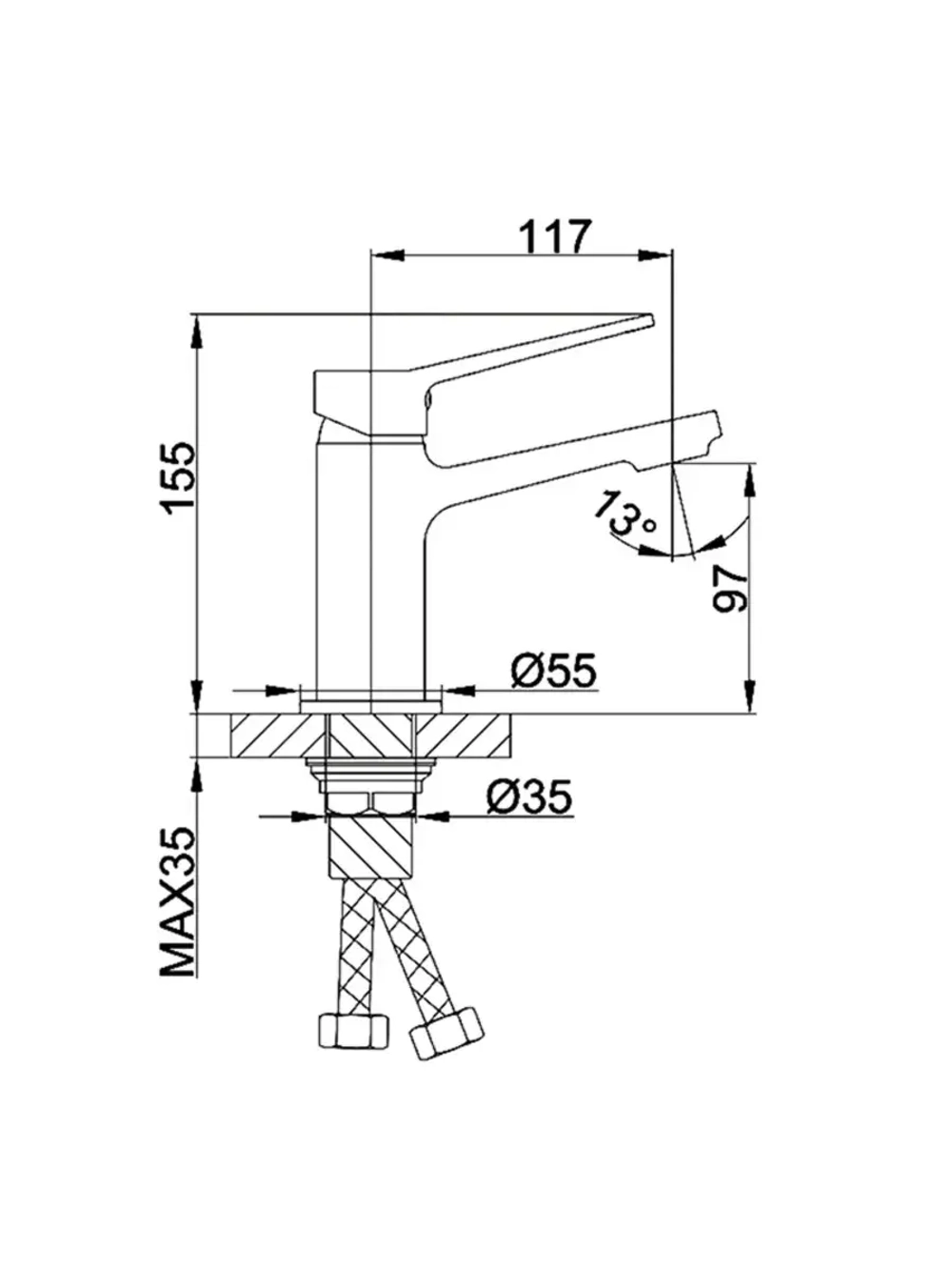 Смеситель для раковины FRAP F1062-9