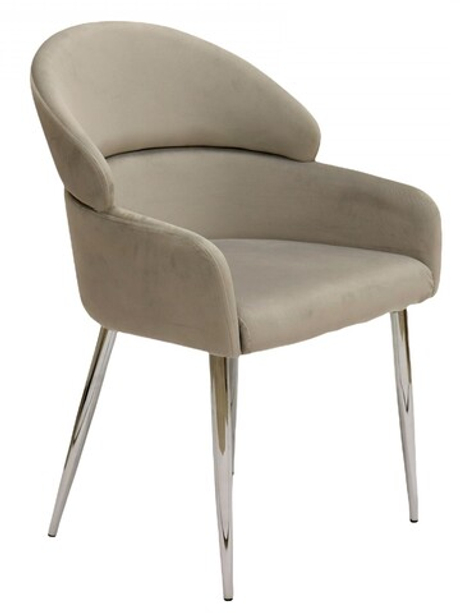 Стул обеденный Ist Casa Берклей, серый, хром