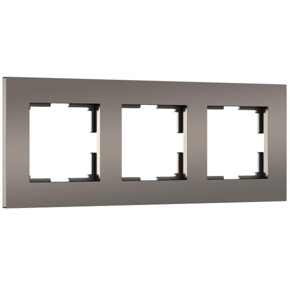 Рамка Werkel Slab на 3 поста бронза матовый W0032963 4690389193453