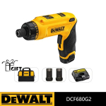 DEWALT Электрическая отвертка 7,2 В, с двумя батареями и сумка для инструментов,Складная перезаряжаемая литиевая аккумуляторная электрическая дрель-отвертка DCF680G2
