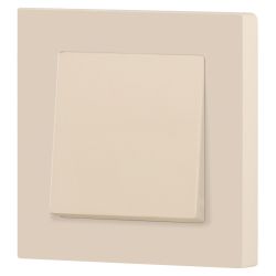 Кнопка Intro Accent 6-109-02 10А-250В IP20 СУ AL/CU слоновая кость