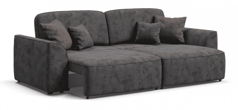 Диван Кинг Велюр Алькантара серый