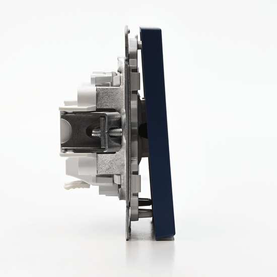 Выключатель 1-кл. ArtGallery 10AX с подсветкой быстрозажим. клем. механизм аквамарин SE GAL001113S