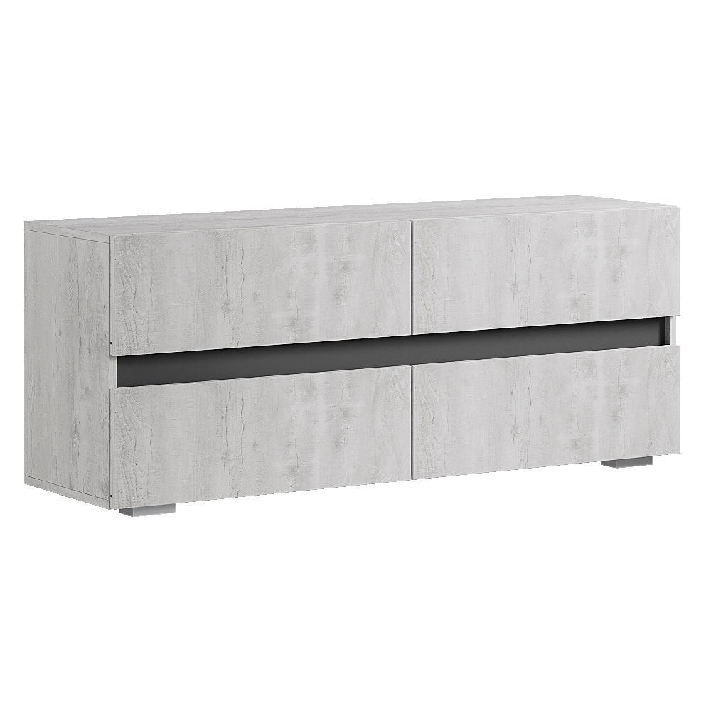 Тумба под ТВ ТБ-07 Мрия, Бетон пайн светлый, графит