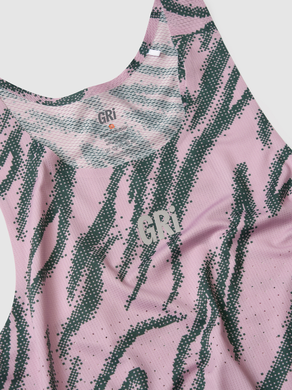 Майка женская GRI Старт лилово-зелёная