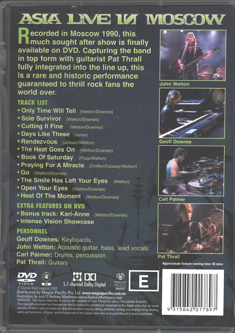 Asia / Live In Moscow (DVD)