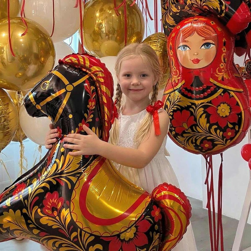 Фигура Лошадка Золотая роспись (32''/81 см)