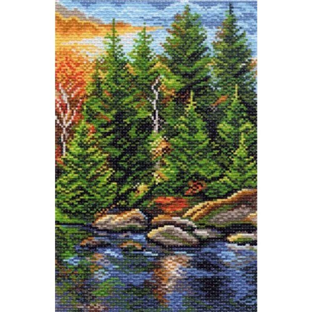 "Отдых в Карелии"-1392 канва с рисунком