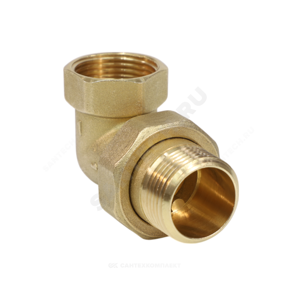 Соединитель латунь американка Ду 20 (3/4") угловой ВР/НР VALFEX VF.098.L.034