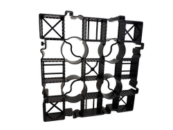 Газонная решетка ECOGRID 55 (цвет: чёрный), м2