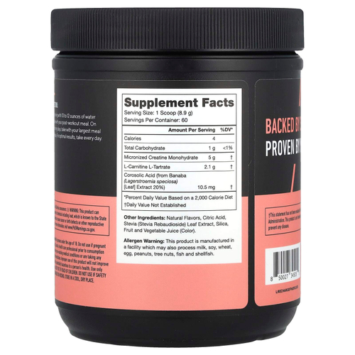 Legion Athletics, Recharge, послетренировочный напиток, фруктовый пунш, 534 г (1,18 фунта)