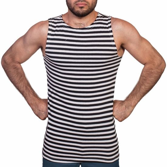 [М] Майка - тельняшка х\б кулирка (черная полоса)