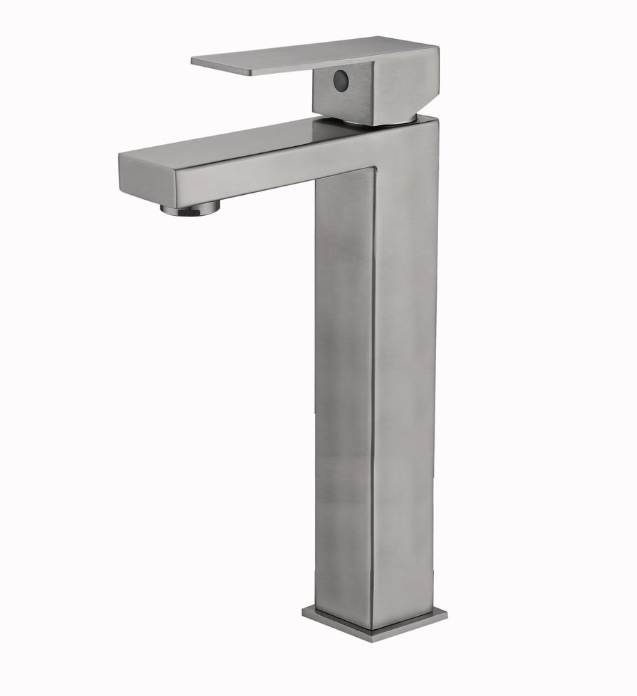 Смеситель для раковины высокий HAIBA HB11803-2 сталь