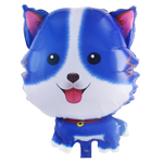 Шар Фольгированный Собака Корги синяя (Синий)