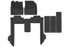 Коврики в салон для WEY 80 2024- Минивен, гибрид (короткая версия), 7шт. (полиуретан) ELEMENT3DAN0919210K