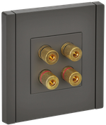 FORTE&PIANO Аудиорозетка 4-местная FP339 серый IEK