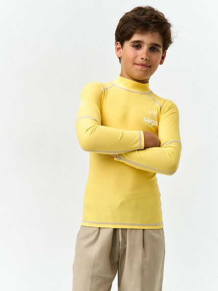 Футболка рашгард лонгслив Sargan Агидель UPF 50+  детская желтая