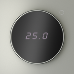 Терморегулятор электронный VOLTUM S70 с индикацией и датчиком, для теплого пола, (сталь)