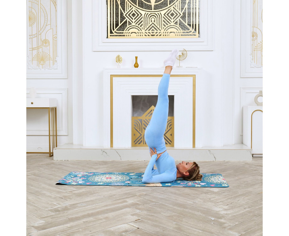Коврик для фитнеса и йоги DFC Meditation Deluxe, 183x68x0,5 см, Deer