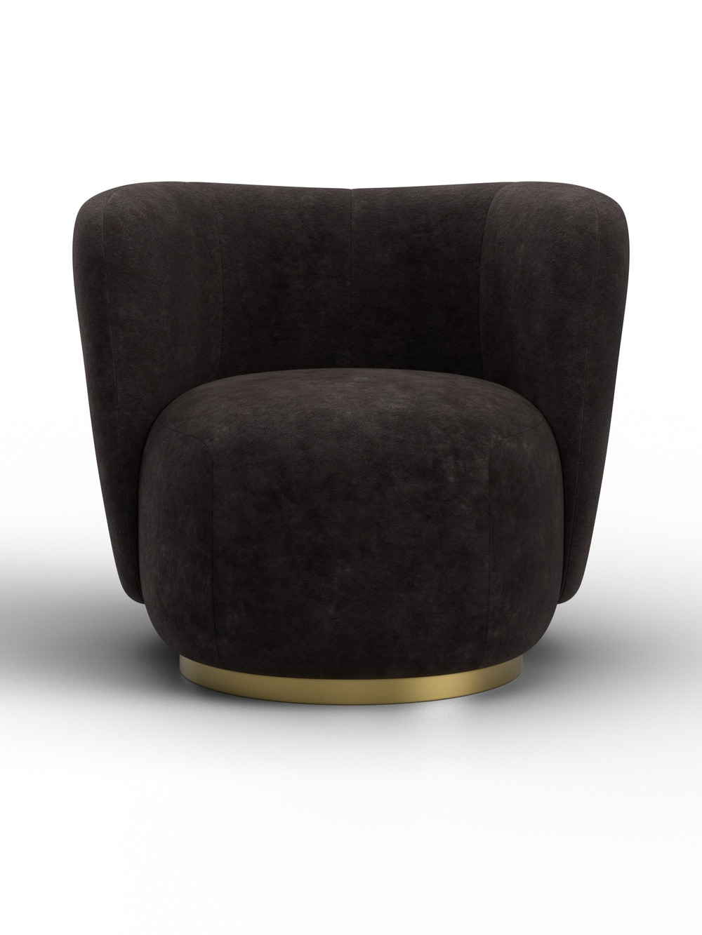 Кресло Лига-072, BRUT 17 коричневый, Велюр, 131007
