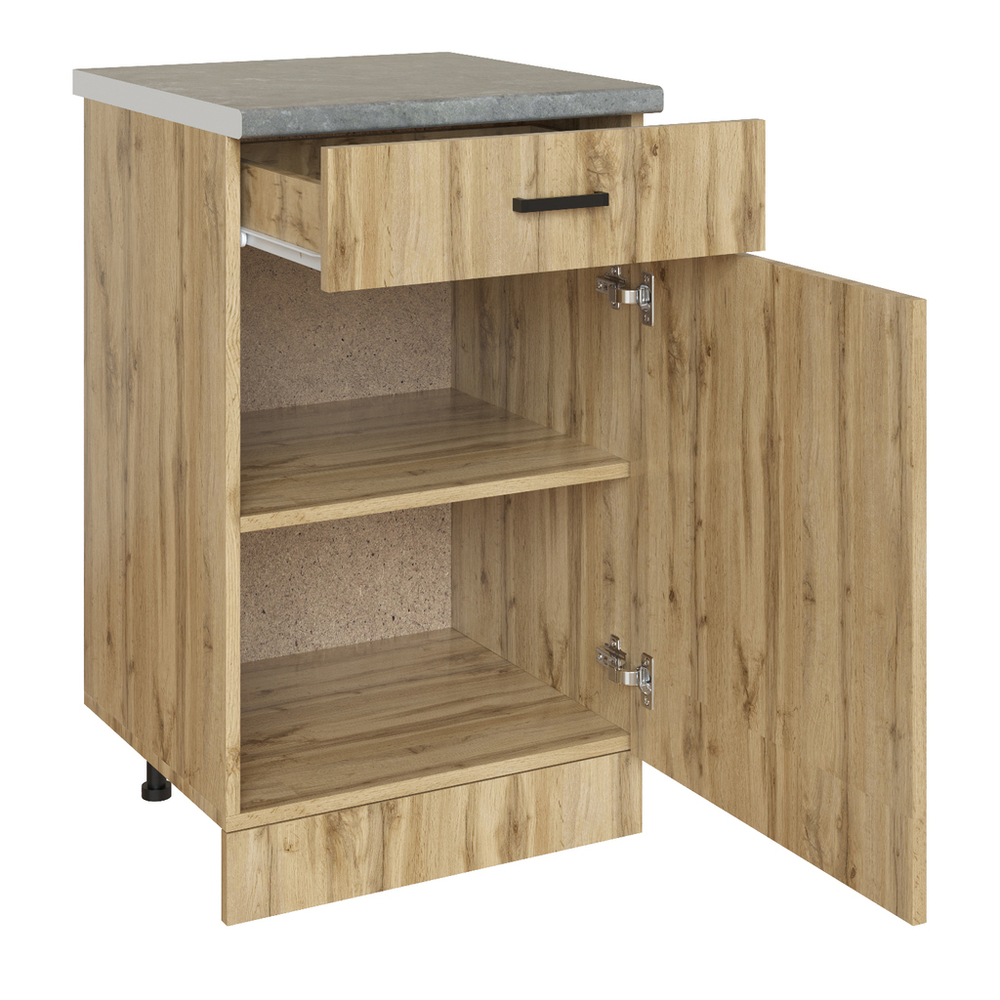 Стол разделочный 50 вотан (1 ящик) столешница бетон