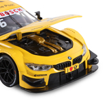 Модель  1:24, BMW M4, желтый открываются передние двери и капот, свет, звук