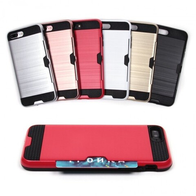 Чехол с вырезами под пластиковые карты для iPhone 7 Plus, 009493 Золотой