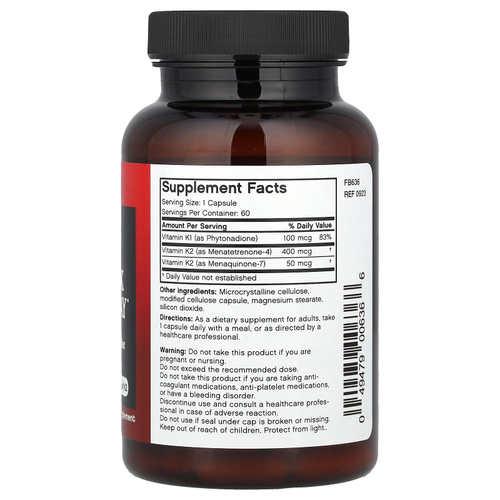 Futurebiotics, Витамин K Triple Play ™, 60 капсул