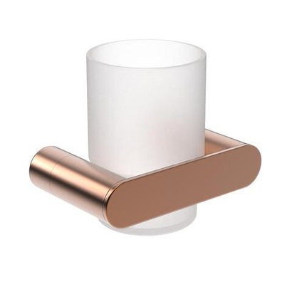 Стаканчик для зубных щеток стекло/нерж. сталь VERONA 16881.CU медь