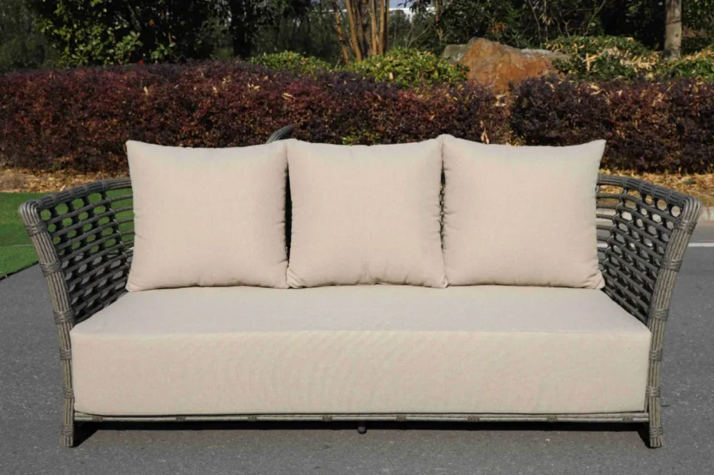 "Валенсия" лаунж-зона из искусственного ротанга, цвет серый