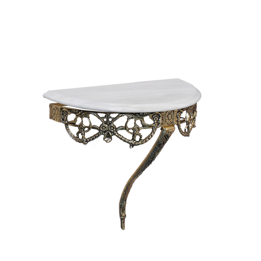 Bello De Bronze Консоль Мейа Луа де Пареде настенная с мраморной столешницей