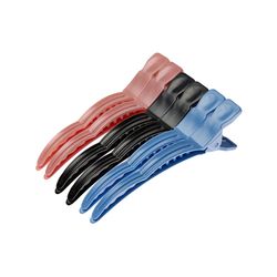 Зажимы для волос Harizma, пластиковые, цветные, 11см (h10899-mix)