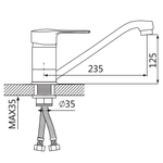 Смеситель для кухни Oute T48 T4803BC